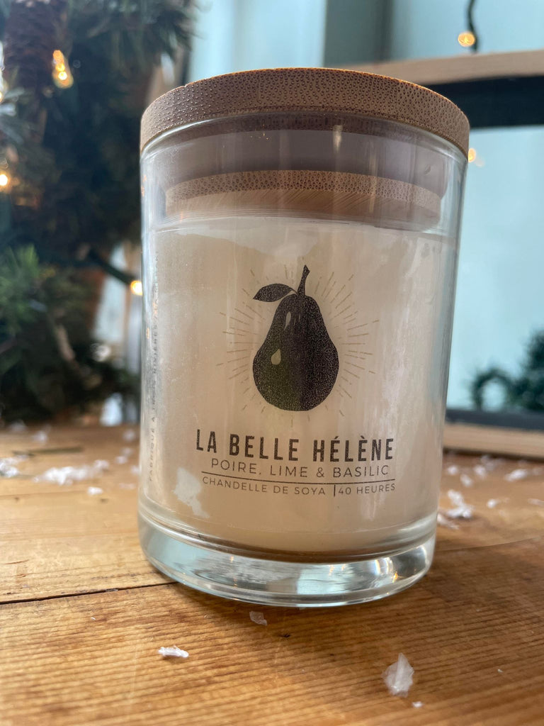 CHANDELLE DE SOJA / POIRE, LIME & BASILIC