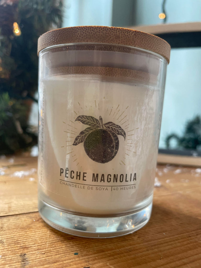 CHANDELLE DE SOJA / PÊCHE & MAGNOLIA