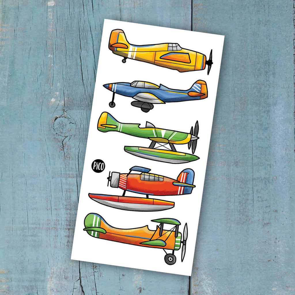 TATTOO TEMPORAIRE - LES AVIONS (CLASSIQUES)