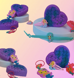 BOMBE DE BAIN SURPRISE - COEUR SIRÈNE / LA FABRIK