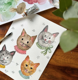 CARTE DE SOUHAIT / CHAT / CHANELLE / STÉPHANIE RENIÈRE