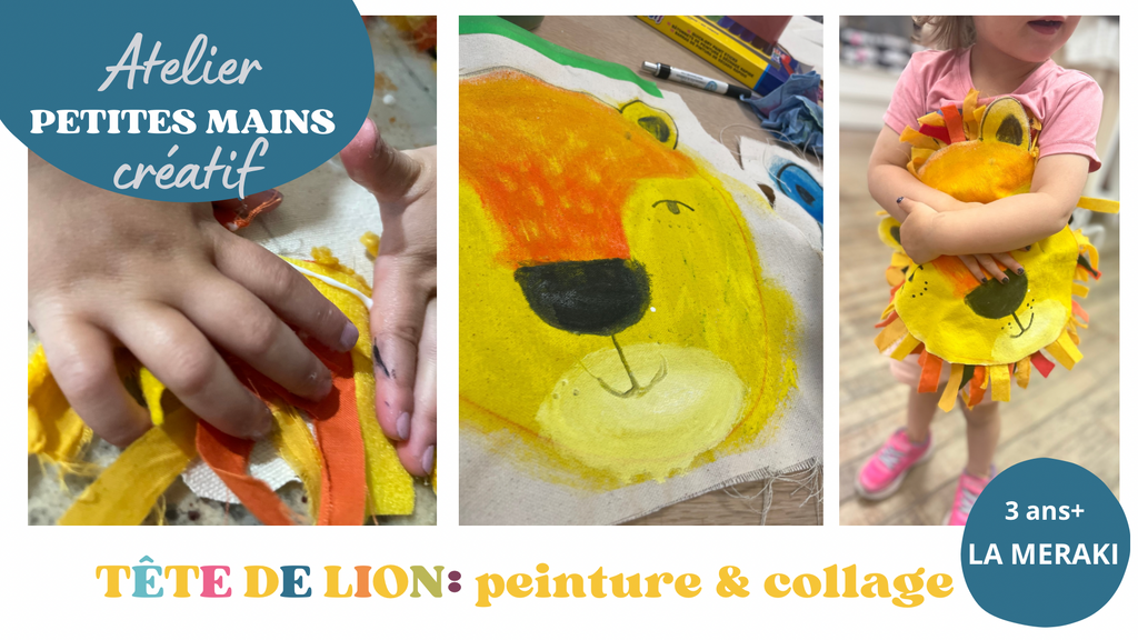ATELIER CRÉATIF pour ENFANTS // TÊTE DE LION OU DE MONSTRE // 18$