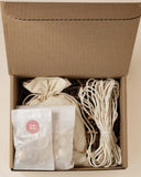 COFFRET CRÉATIF / JARDINIERE POUR PLANTE EN PERLES DE BOIS / BRIN BRUN