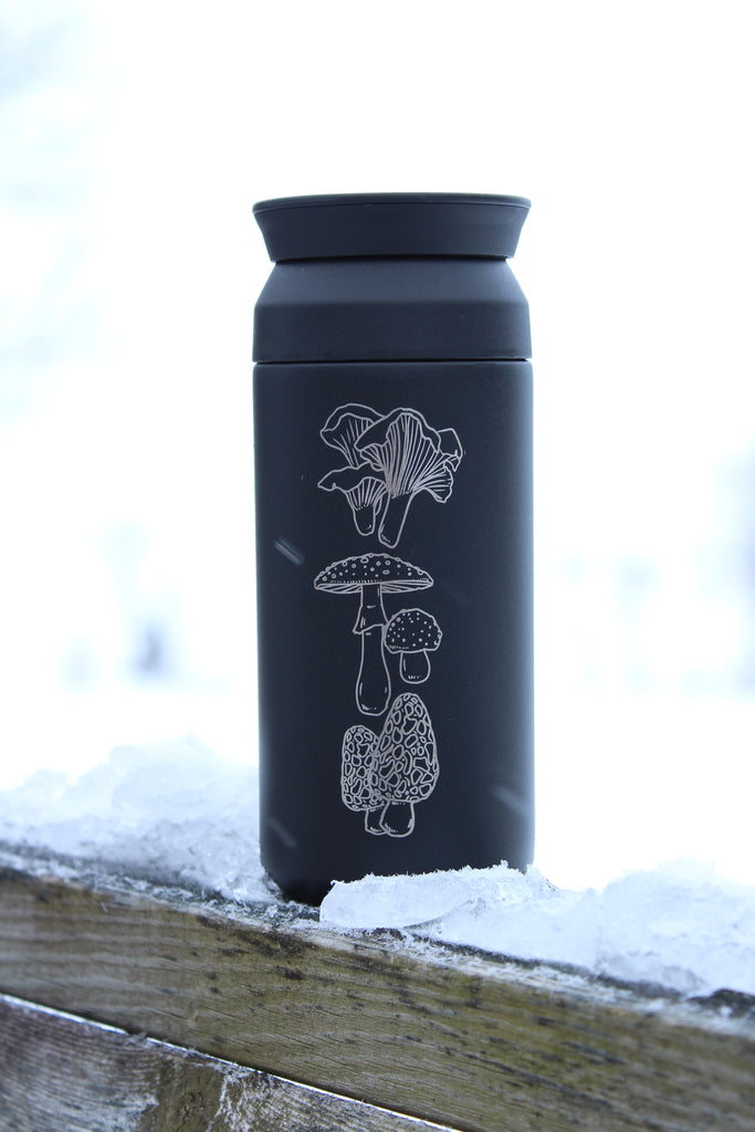 Tasse ISOTHERME - Les Champignons - 12 onces / RETOUR A LA TERRE