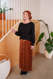 Jupe 7/8 pruche / Corduroy cognac // Rien ne se perd