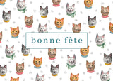CARTE DE SOUHAIT / BONNE FÊTE CHAT / CHANELLE 4 / STÉPHANIE RENIÈRE