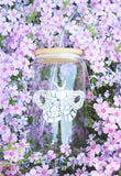 Verre - Couvercle de Bambou et Paille en Verre - Papillon de Nuit / MARIE-ÈVE ARPIN