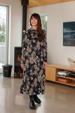 Robe 7/8 berbéris / Noir et cognac // Rien ne se perd