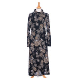 Robe 7/8 berbéris / Noir et cognac // Rien ne se perd