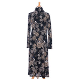 Robe 7/8 berbéris / Noir et cognac // Rien ne se perd