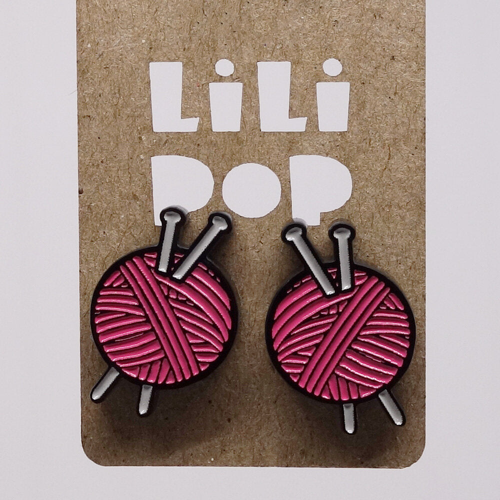 BOUCLES D'OREILLES - BALLES DE LAINE / LILIPOP lili0958