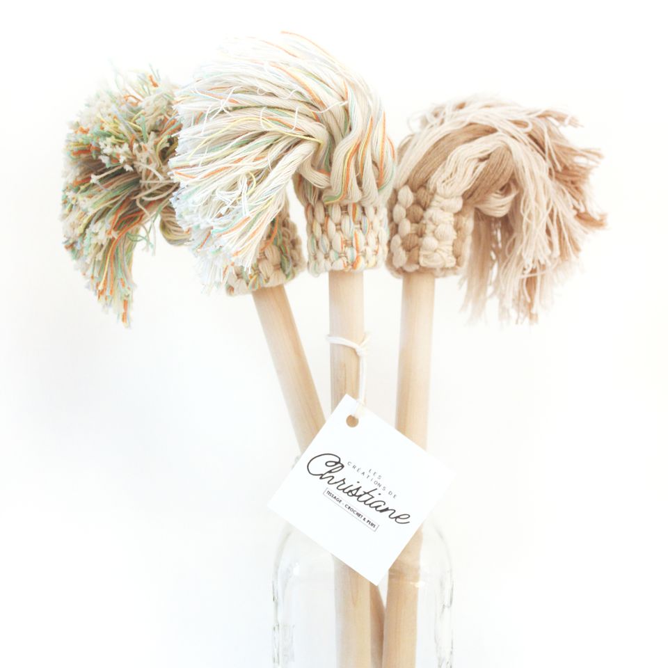 LAVETTE À VAISSELLE - 100% COTON - COULEURS VARIÉES/ Les Créations de Christiane