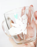 Tasse en Verre - Béluga et Coeur / MARIE-ÈVE ARPIN