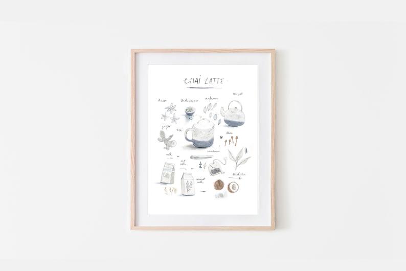 CHAI LATTE / ILLUSTRATION / AMÉLIE DUBOIS
