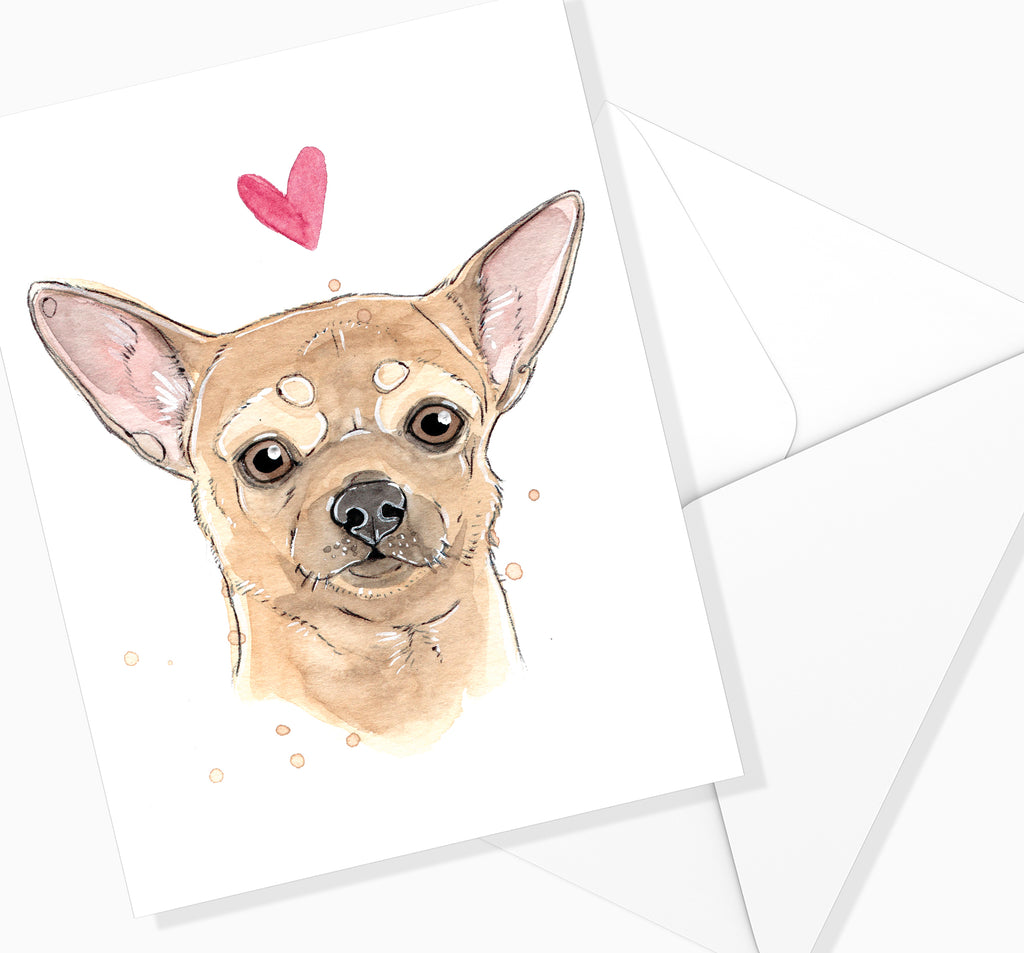 CARTE DE SOUHAIT / Chihuahua / MARIE-ÈVE ARPIN