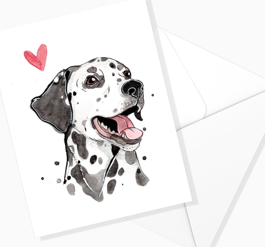 CARTE DE SOUHAIT / Dalmatien / MARIE-ÈVE ARPIN