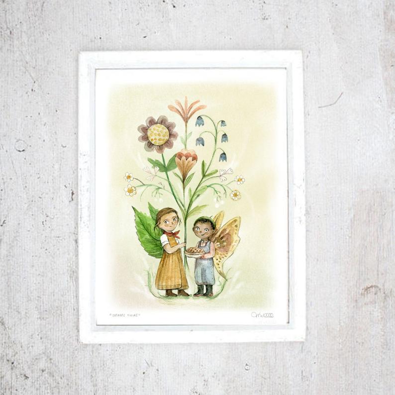 ENFANT-FLEUR / ILLUSTRATION / MATHILDE CINQ-MARS