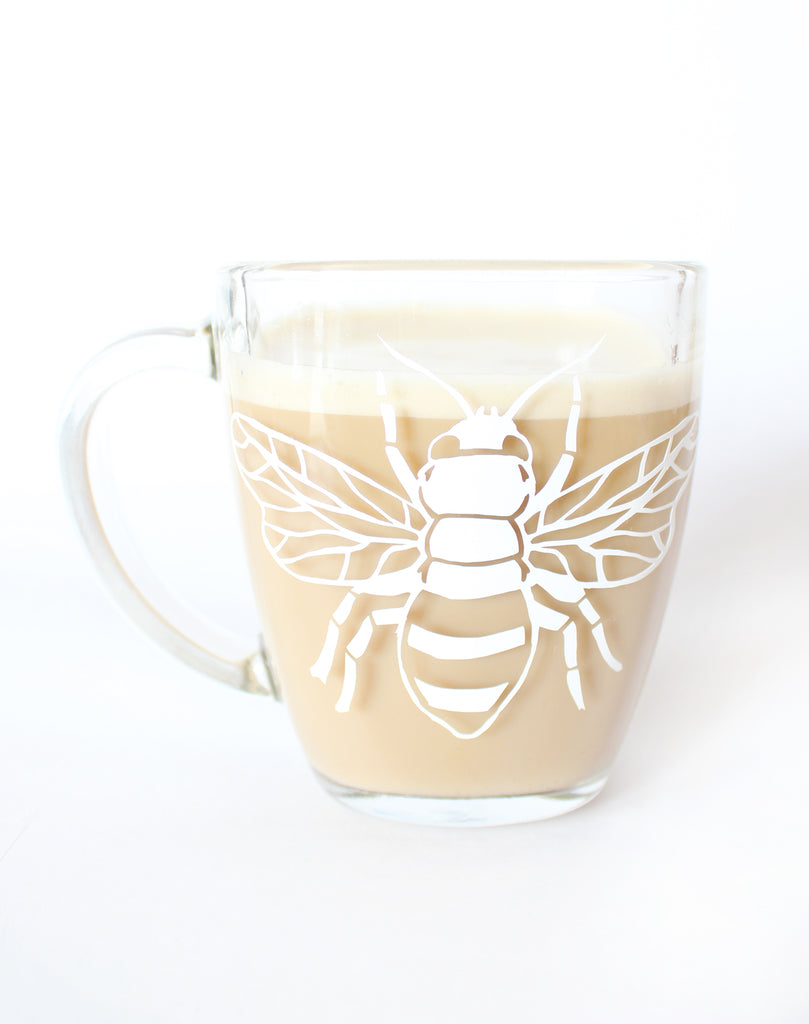 Tasse en Verre - Abeille / MARIE-ÈVE ARPIN