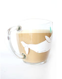 Tasse en Verre - Béluga et Coeur / MARIE-ÈVE ARPIN