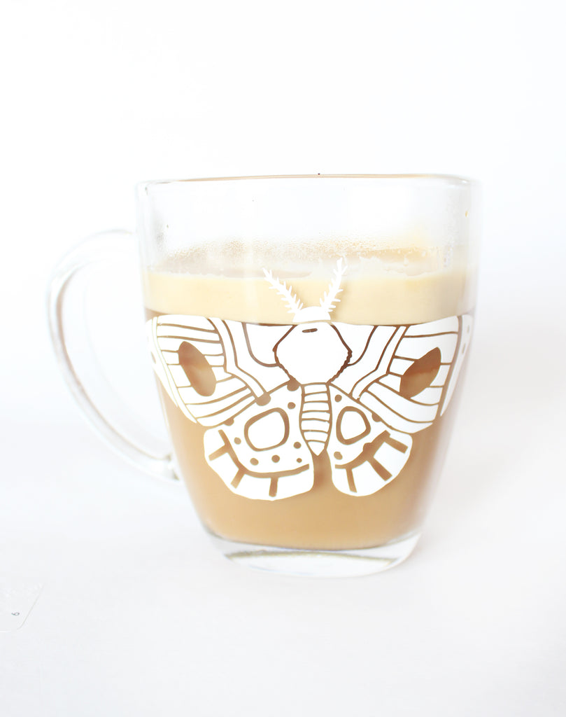 Tasse en Verre - Papillon de nuit / MARIE-ÈVE ARPIN