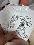 Kit DIY – Crée tes autocollants holographiques ! - Amour country