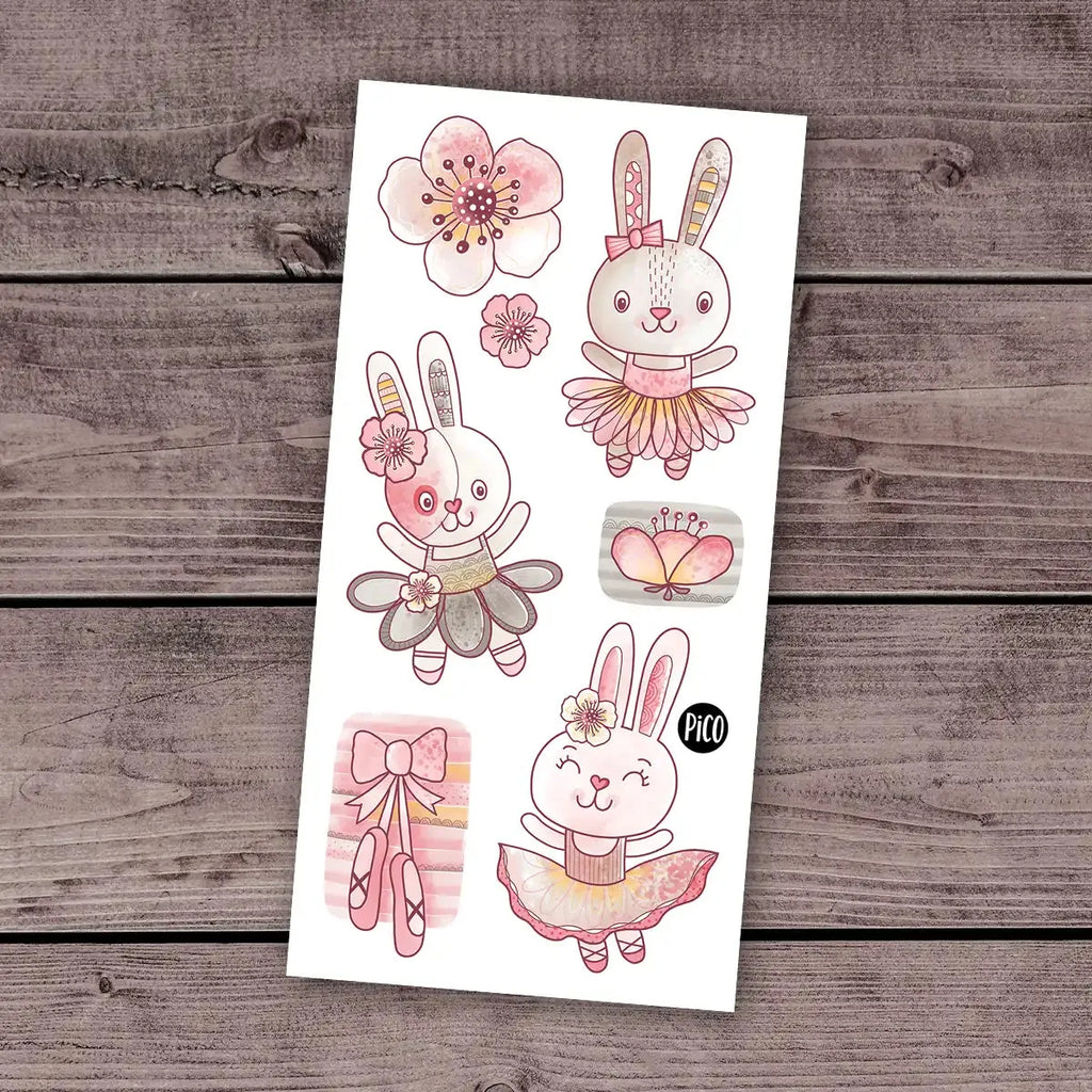 TATOUAGE TEMPORAIRE - LES LAPINES BALLERINES