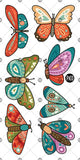TATOUAGE TEMPORAIRE - LES PAPILLONS COLORÉS