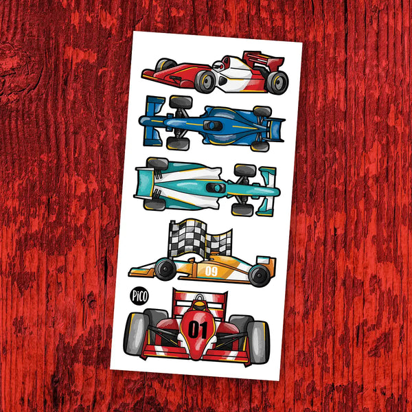 TATOUAGES LA COURSE AUTOMOBILE / PICO