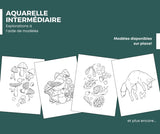 AQUARELLE : INTERMÉDIAIRE : Explorations à l'aide de modèles - avec Marie-Eve Arpin // 50$