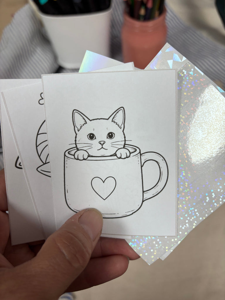 Kit DIY – Crée tes autocollants holographiques ! - Chats