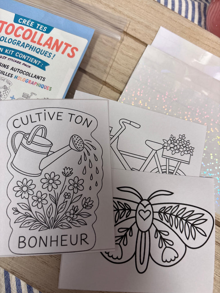 Kit DIY – Crée tes autocollants holographiques ! - Bonheur estival