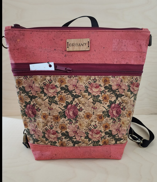 PETIT SAC NINI / ROSE FLORAL /  ORIGAMY