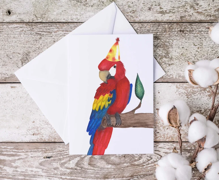 Carte de souhait ARA d'anniversaire - L'ATELIER DE MORGANE