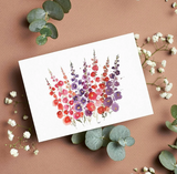 Carte de souhait GLAIEULS - L'ATELIER DE MORGANE