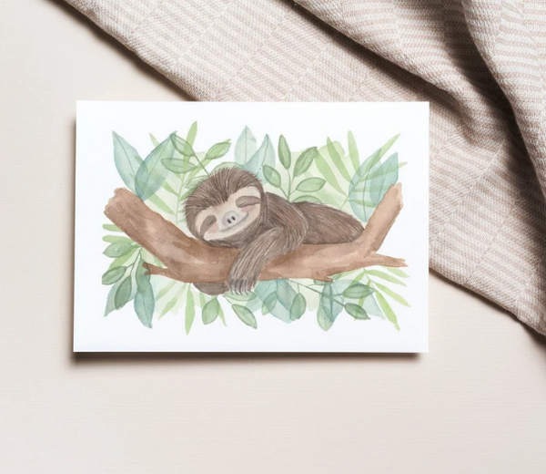 Carte de souhait PARESSEUX - L'ATELIER DE MORGANE