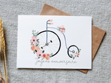 Carte de souhait BICYCLETTES - L'ATELIER DE MORGANE