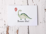 Carte de souhait DINOSAURE - L'ATELIER DE MORGANE