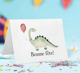 Carte de souhait DINOSAURE - L'ATELIER DE MORGANE