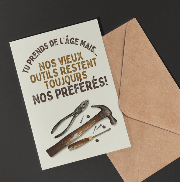 CARTE DE SOUHAIT - NOS VIEUX OUTILS (DE MENUISERIE) RESTENT TOUJOURS NOS PRÉFÉRÉS! // FERMETTE ET GRIBOUILLIS