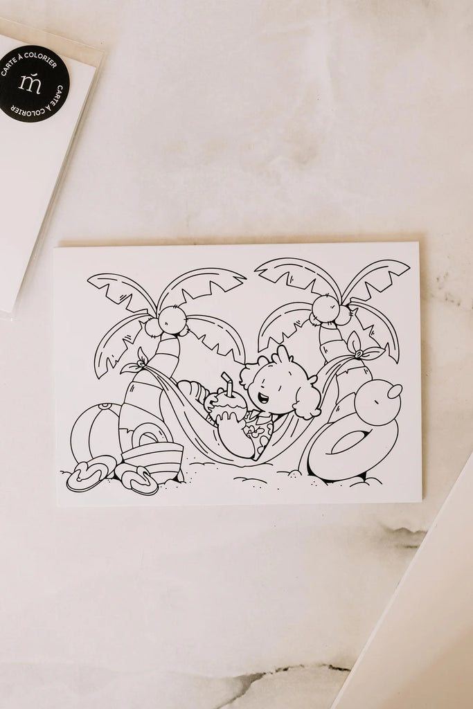 CARTE À COLORIER - CHARLY // MARÉE