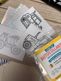 Kit DIY – Crée tes autocollants holographiques ! - tracteur et camions