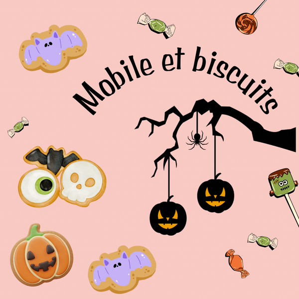 ATELIER CRÉATIF  // MOBILE D’HALLOWEEN ET BISCUITS À DÉCORER // 20$
