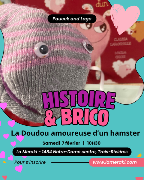 ATELIER CRÉATIF pour ENFANTS // HISTOIRE, BRICO ET POTION D'AMOUR / 15$