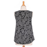 Camisole Swing - Feuillage noir et blanc // Rien ne se perd
