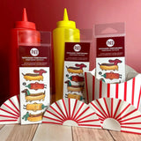 TATOUAGES KETCHUP LE CHIEN SAUCISSE / PICO