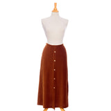 Jupe 7/8 pruche / Corduroy cognac // Rien ne se perd