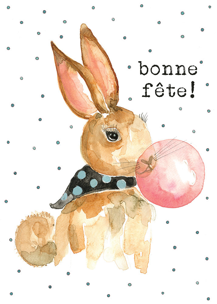 CARTE DE SOUHAIT / BONNE FÊTE / LUCY 07 / STÉPHANIE RENIÈRE