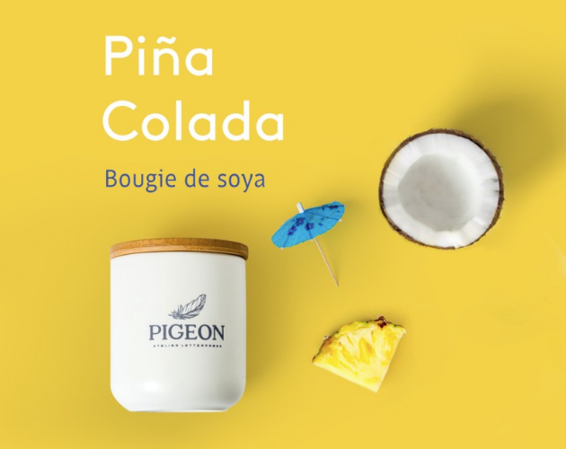 BOUGIE PINA COLADA /  PIGEON