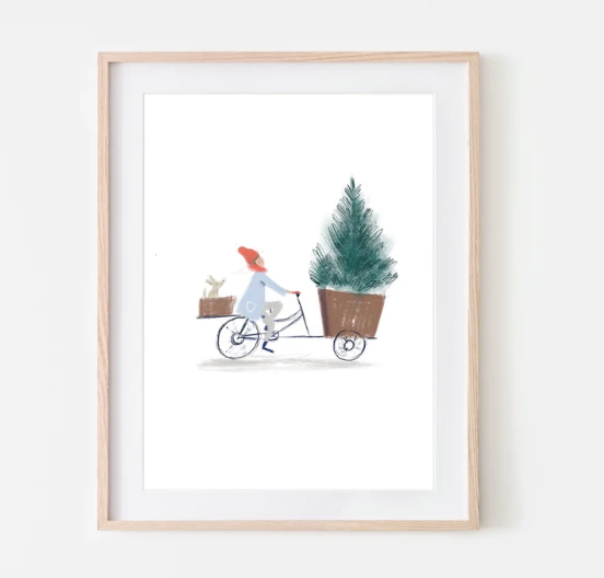 SAPIN À VÉLO / ILLUSTRATION / AMÉLIE DUBOIS