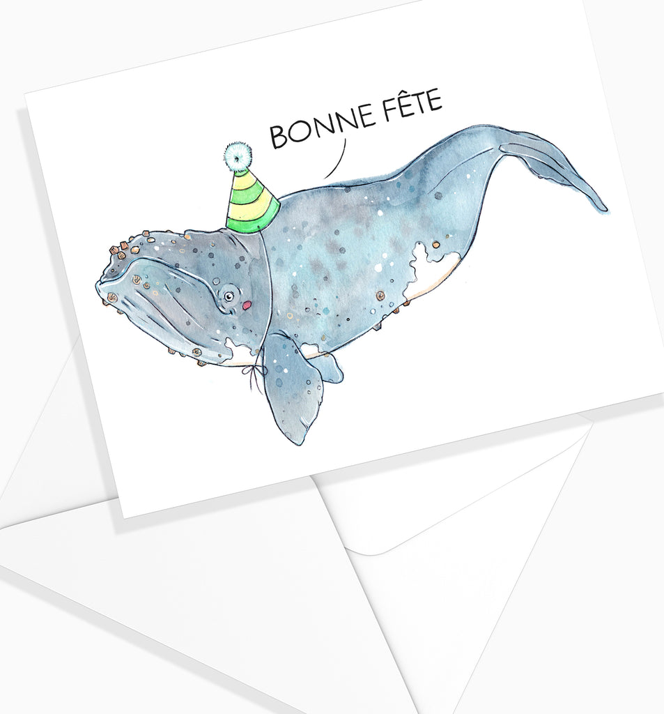 Carte de Fête - Baleine Franche 2 / MARIE-ÈVE ARPIN